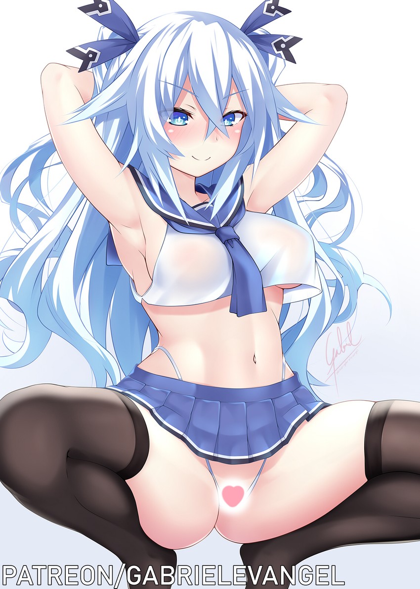noire, black heart, and next black (neptune and 1 more) drawn by gabriel_evangel
