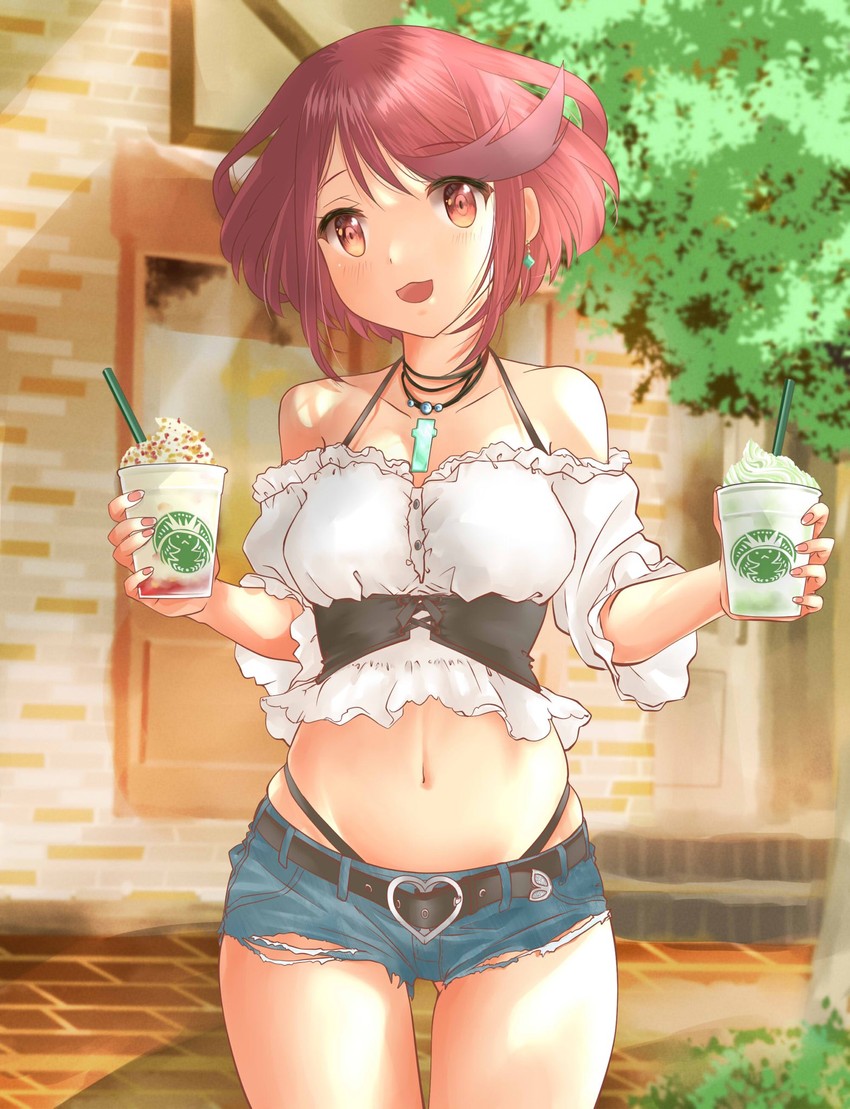 pyra (xenoblade chronicles and 2 more) drawn by shiroxai