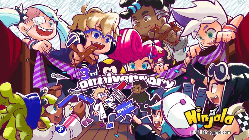 gumchi, kappei, berecca, van, lucy, and 4 more (ninjala and 1 more) drawn by rianti-wong
