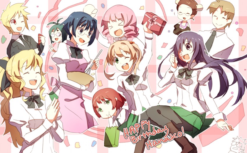 ikezawa hanako, satou lilly, tezuka rin, ibarazaki emi, hakamichi shizune, and 6 more (katawa shoujo) drawn by weee_(raemz)
