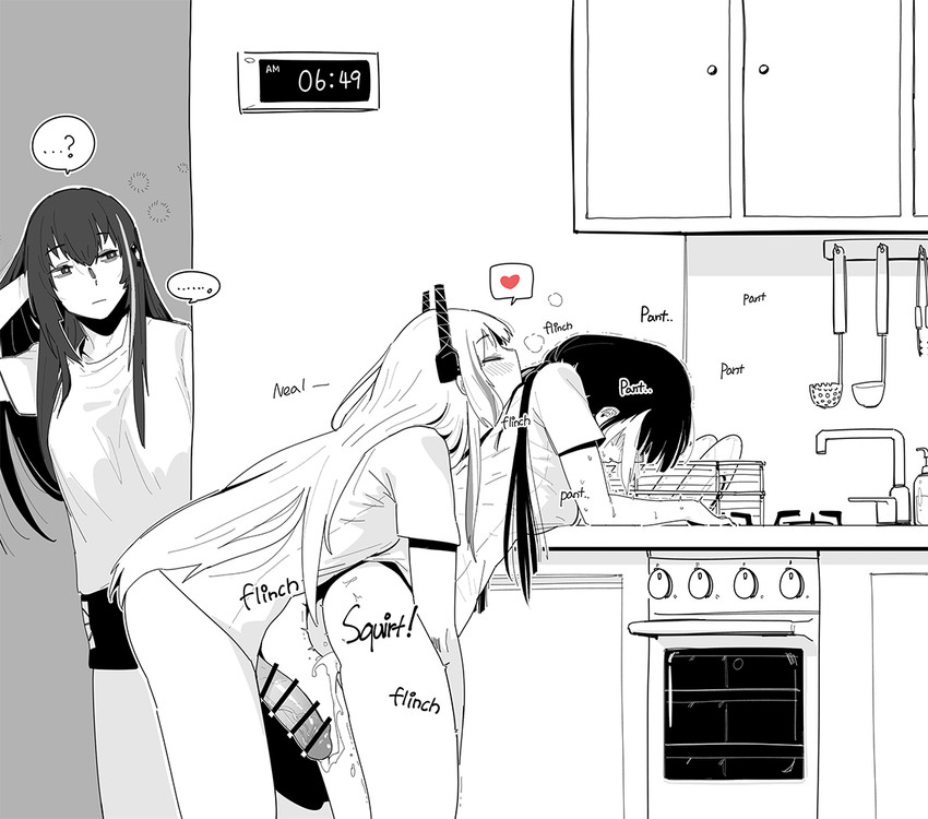 m4a1, m4 sopmod ii, and ro635 (girls' frontline) drawn by huqu