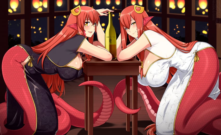 miia and miia's mother (monster musume no iru nichijou) drawn by lindaroze