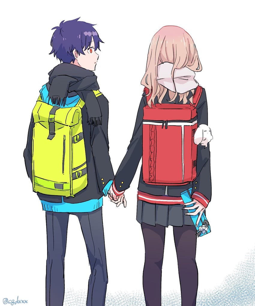 minami yume and asanaka yomogi (gridman universe and 1 more) drawn by himagosan