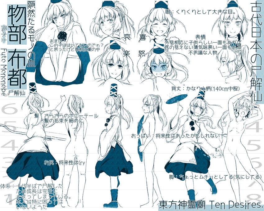 mononobe no futo (touhou and 1 more) drawn by hi_you_(flying_bear)