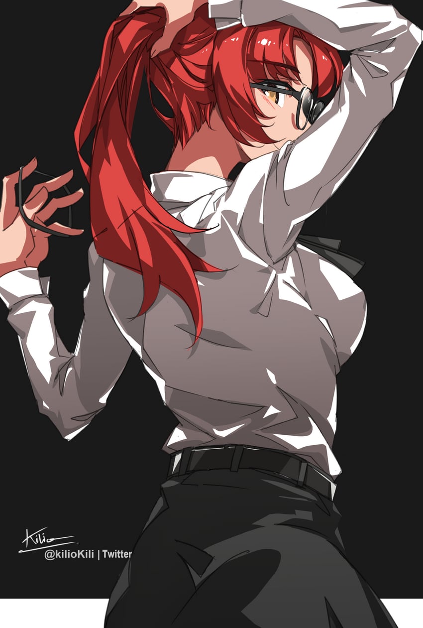 murata himeko (honkai and 1 more) drawn by kili_kilio