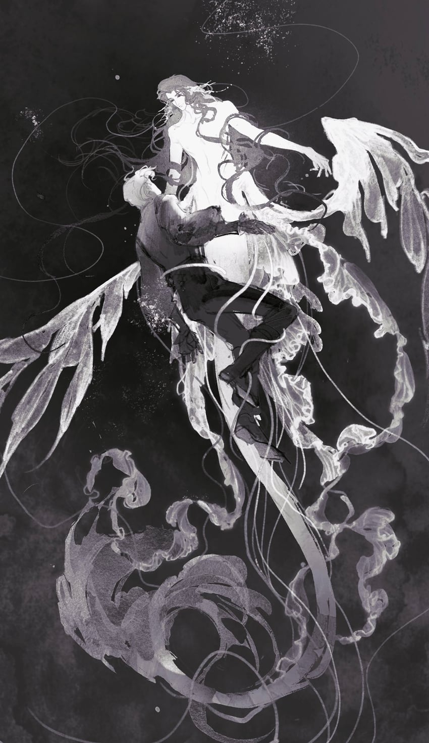 murong ning and mo li sao (jinguang budaixi) drawn by yu_yu_huadiao