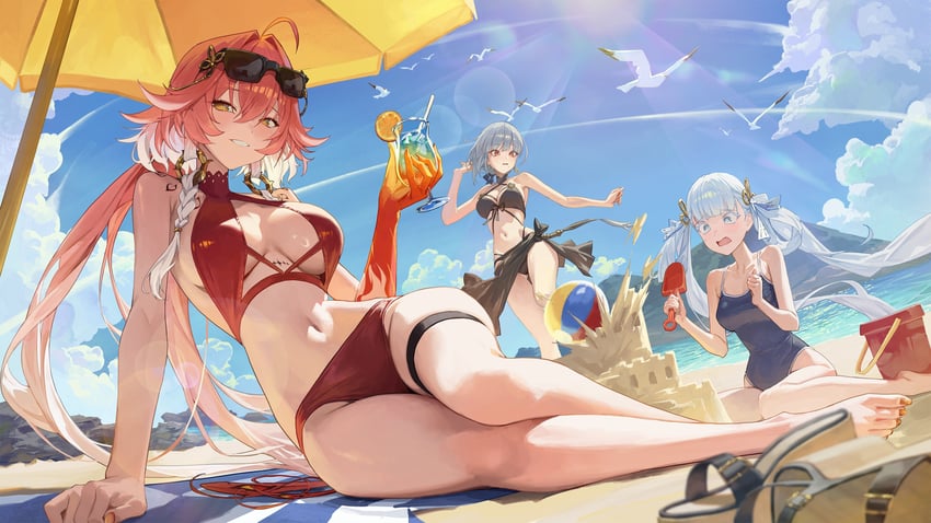 changli, jinhsi, and sanhua (wuthering waves) drawn by m.q_(mqkyrie)