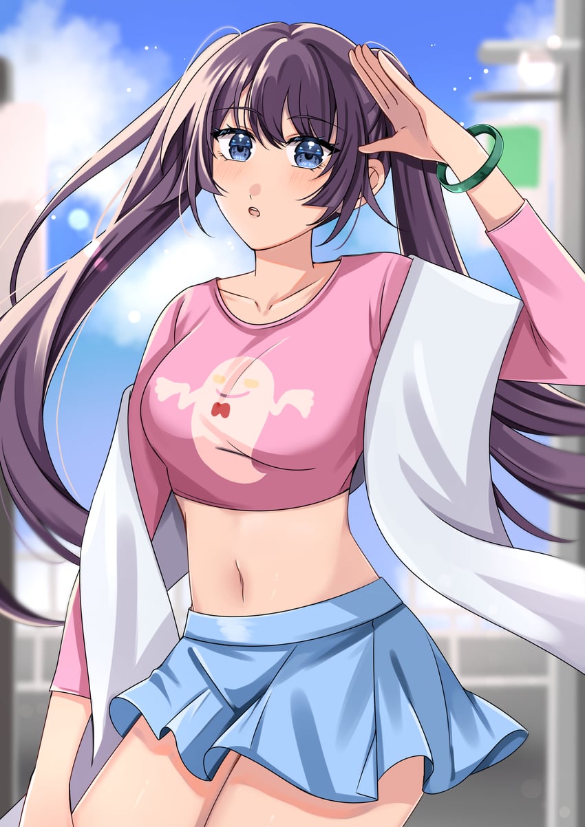 senjougahara hitagi (monogatari) drawn by jmfz5558