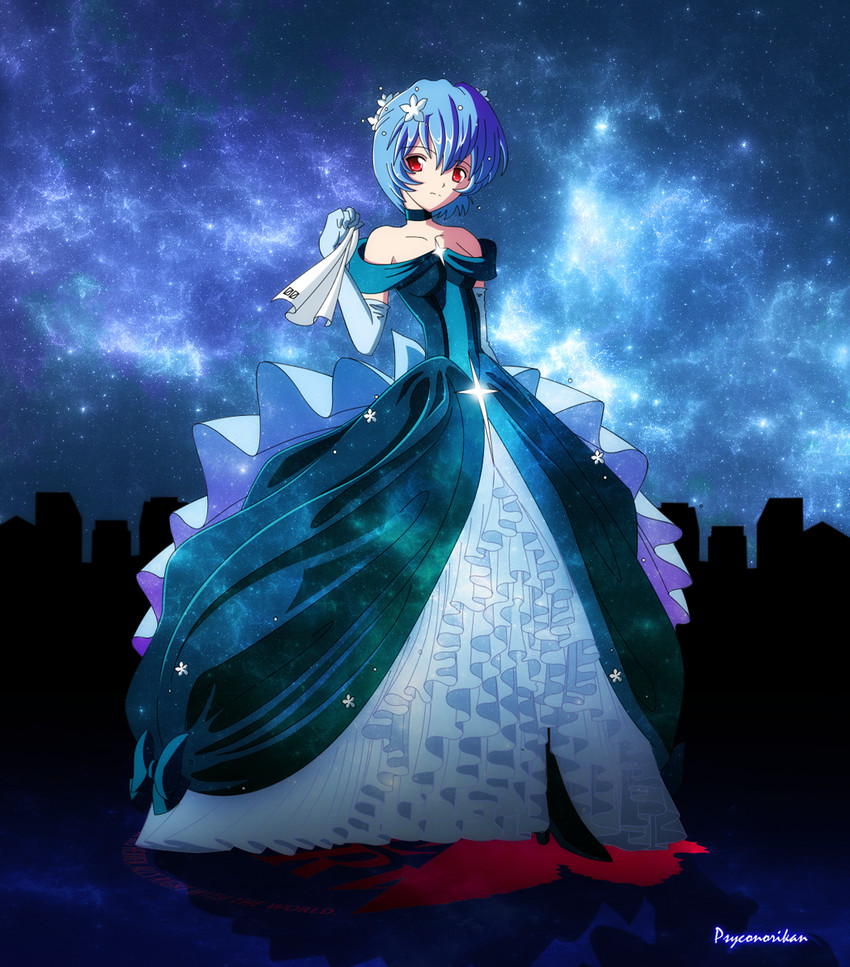 ayanami rei (neon genesis evangelion) drawn by psyconorikan
