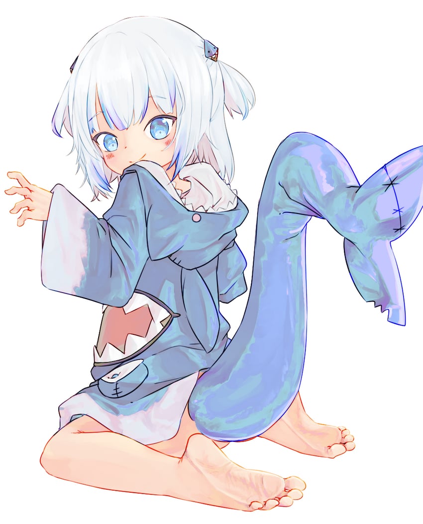 gawr gura (hololive and 1 more) drawn by chaosexceed