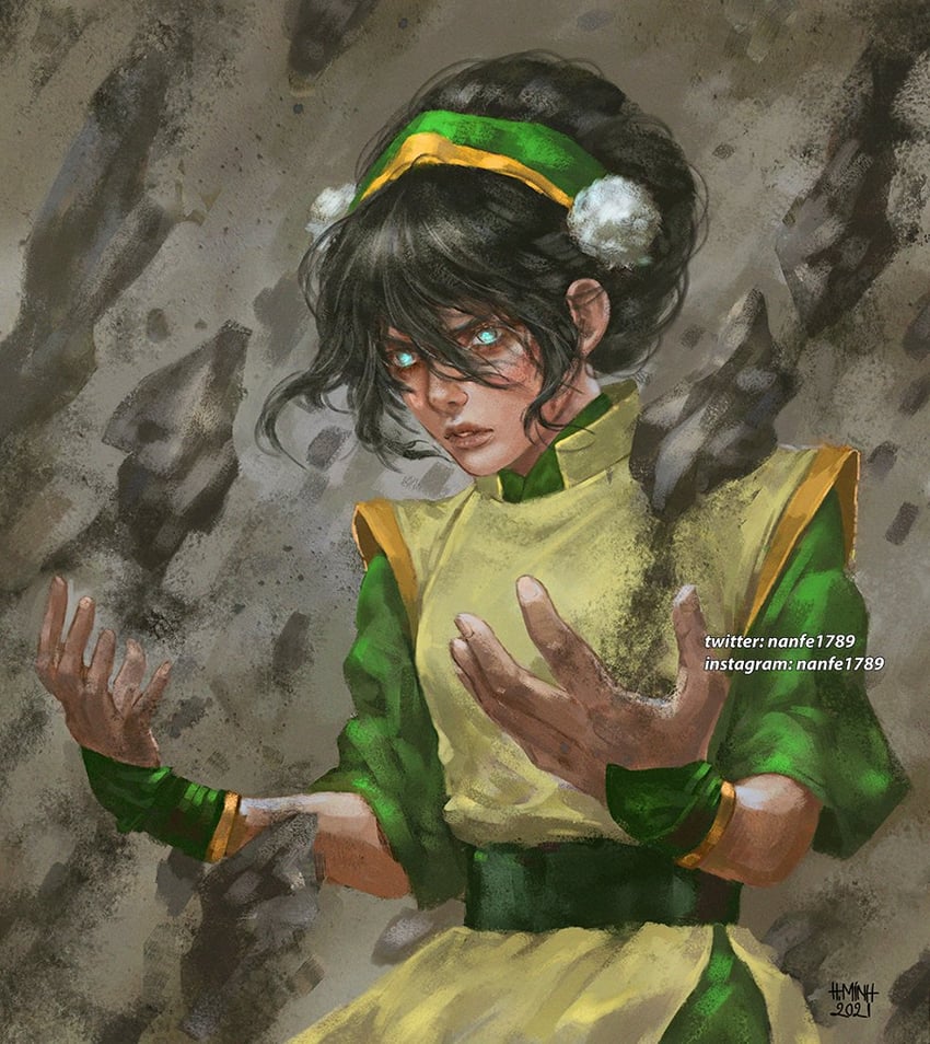 toph beifong (avatar legends and 1 more) drawn by nanfe
