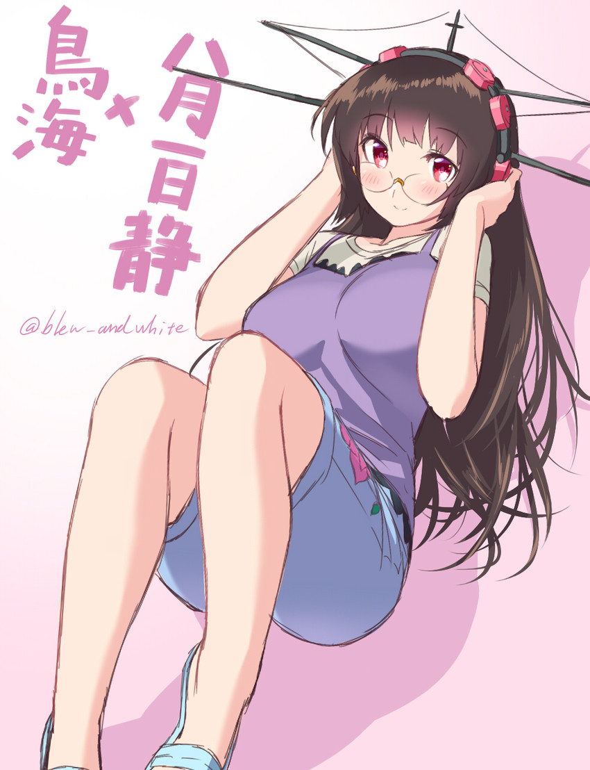 choukai, touyama nao, and hazumi shizuka (kantai collection and 1 more) drawn by blew_andwhite