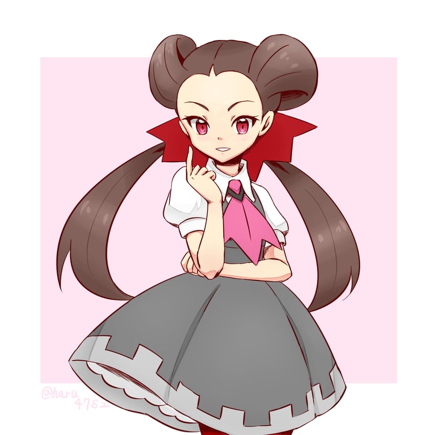 roxanne (pokemon and 1 more) drawn by haru_(haru4782)
