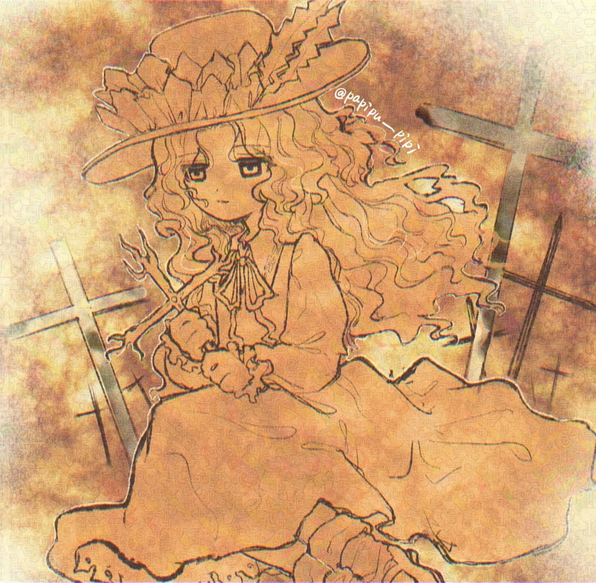 jacket girl (touhou and 1 more) drawn by papipu_pipi