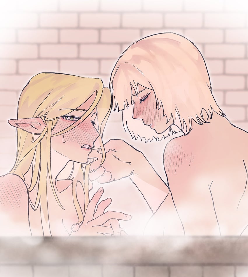 marcille donato and falin touden (dungeon meshi) drawn by dohwa110