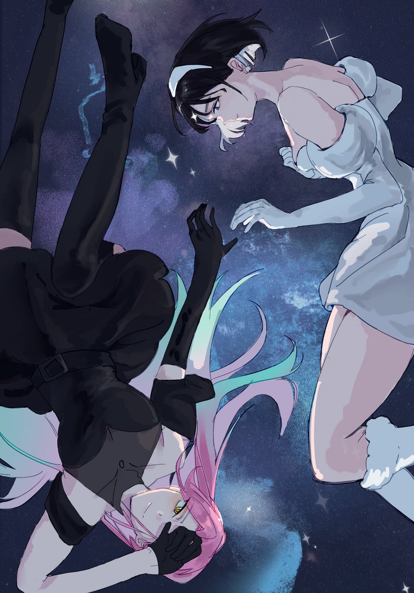 sua and mizi (alien stage) drawn by sanrenbai