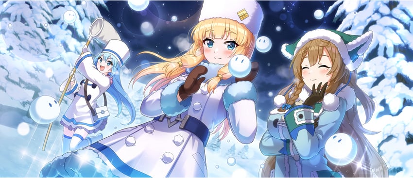 aqua, cecily, and amy (kono subarashii sekai ni shukufuku wo! and 1 more)