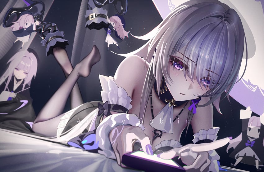 herta and the herta (honkai and 1 more) drawn by mr_goblin