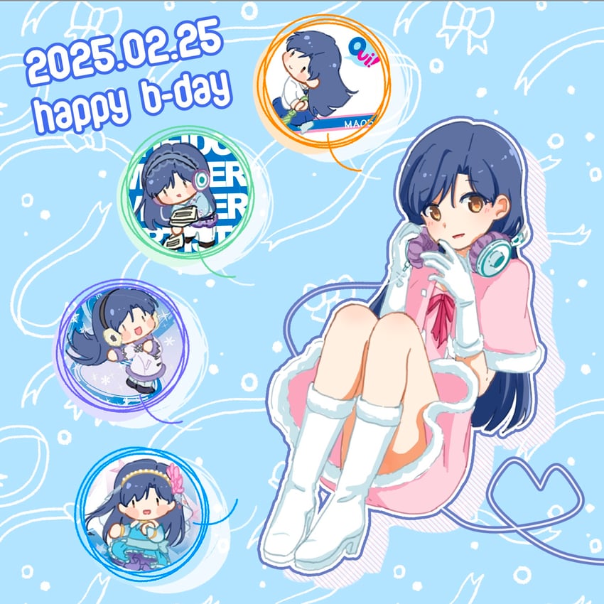 kisaragi chihaya (idolmaster and 1 more) drawn by archive_(user_ufsk2755)