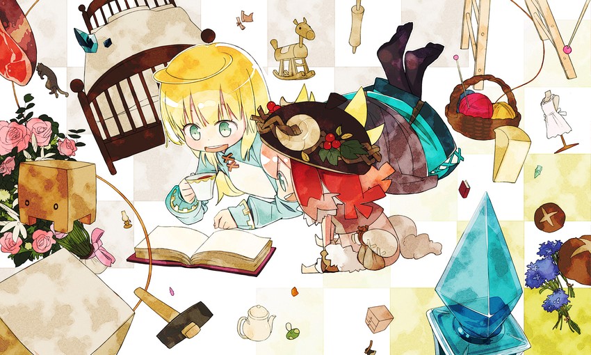 noora brandor and keke (noora to toki no koubou) drawn by yukihiroyuki