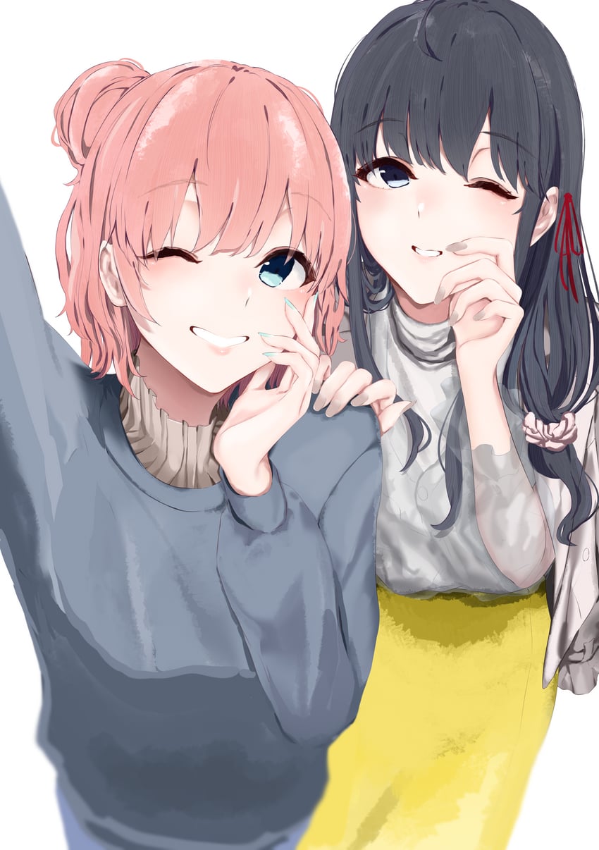 yukinoshita yukino and yuigahama yui (yahari ore no seishun lovecome wa machigatteiru.) drawn by hayase_illusut
