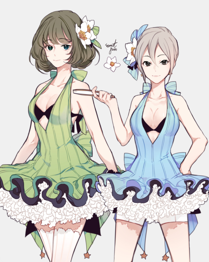 takagaki kaede and shiomi syuko (idolmaster and 1 more) drawn by sonnet_form