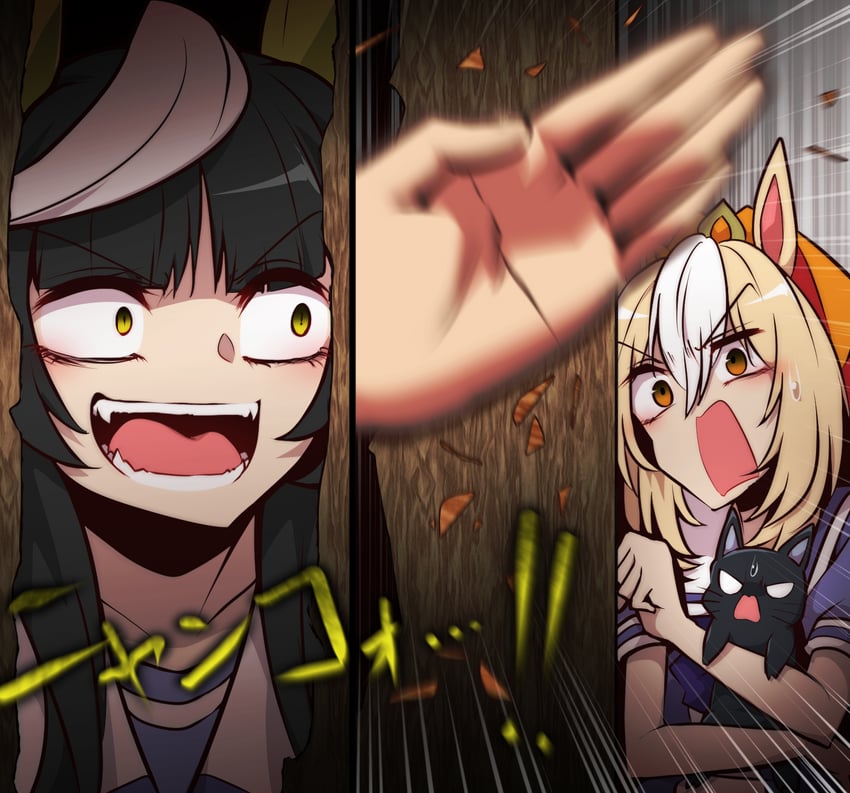 durandal and calstone light o (umamusume and 1 more) drawn by yonedatomo_mizu