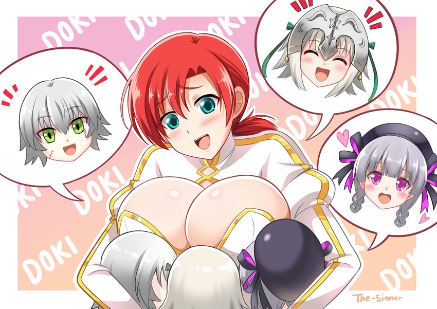 jack the ripper, jeanne d'arc alter santa lily, boudica, and nursery rhyme (fate and 3 more) drawn by the-sinner