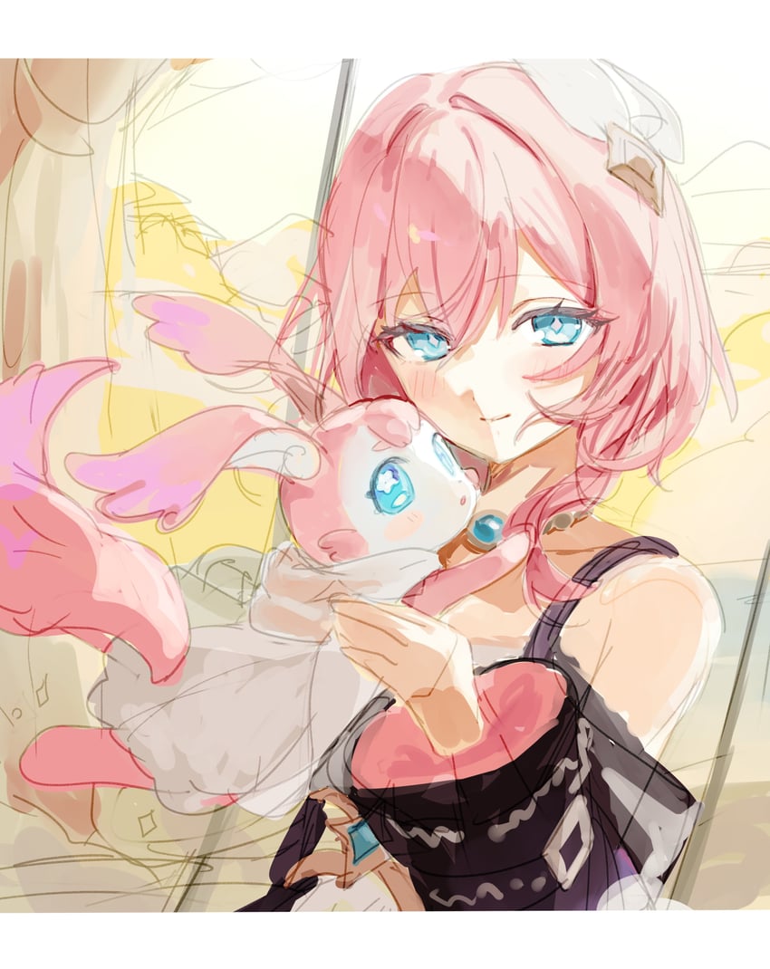 cyrene and mem (honkai and 1 more) drawn by roena