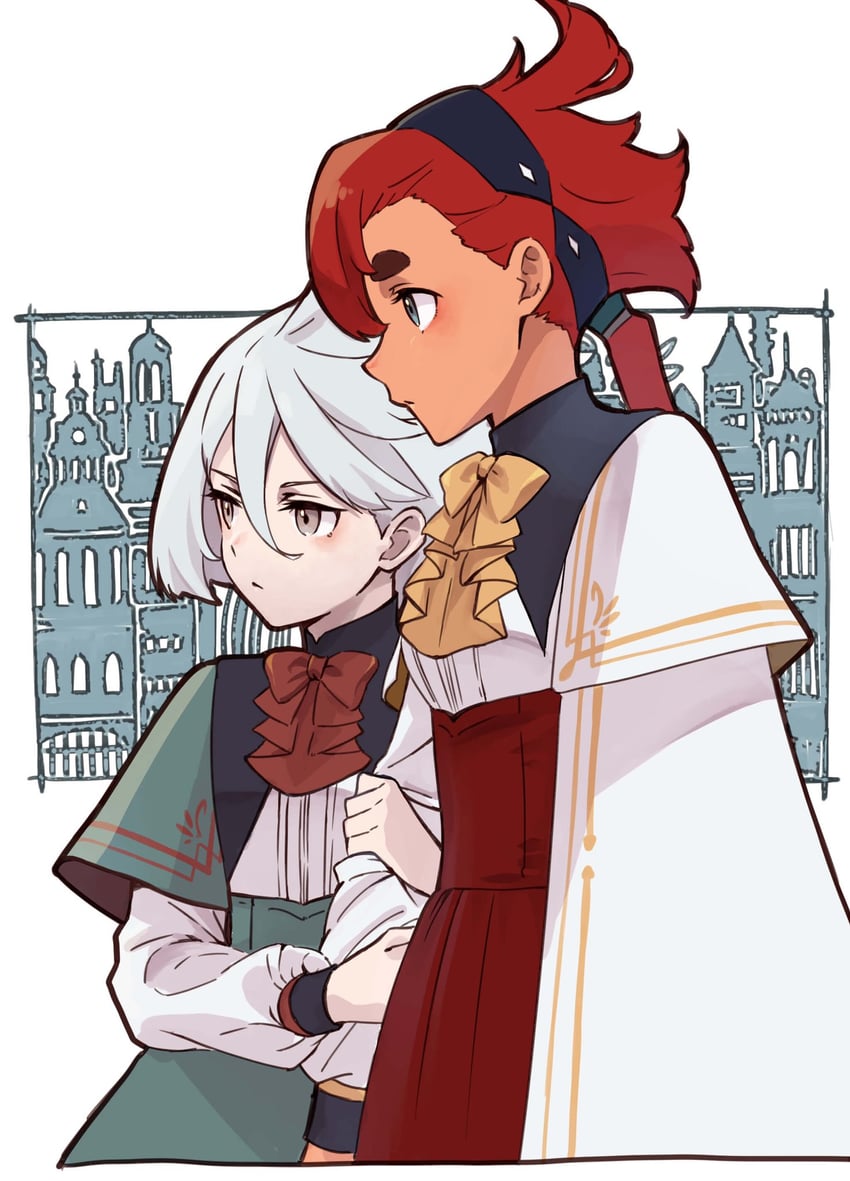 suletta mercury and miorine rembran (gundam and 1 more) drawn by engawa_de