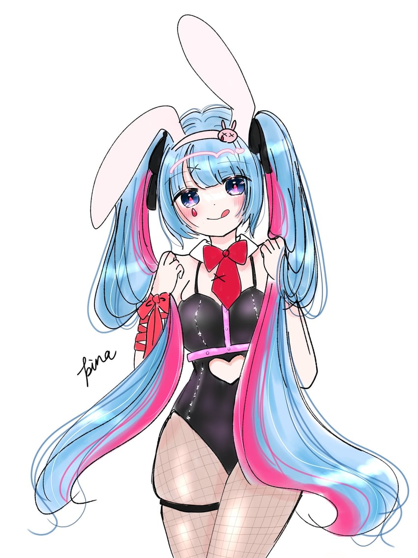 hatsune miku (vocaloid and 1 more) drawn by pinartroom
