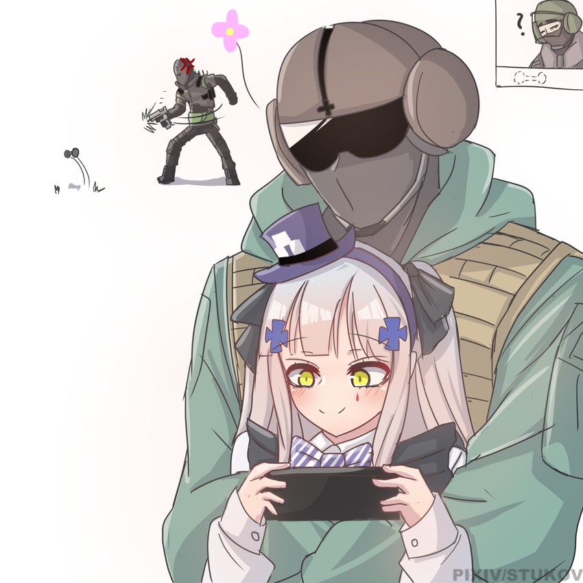 hk416, jaeger, bandit, and vigil (girls' frontline and 1 more) drawn by stukov