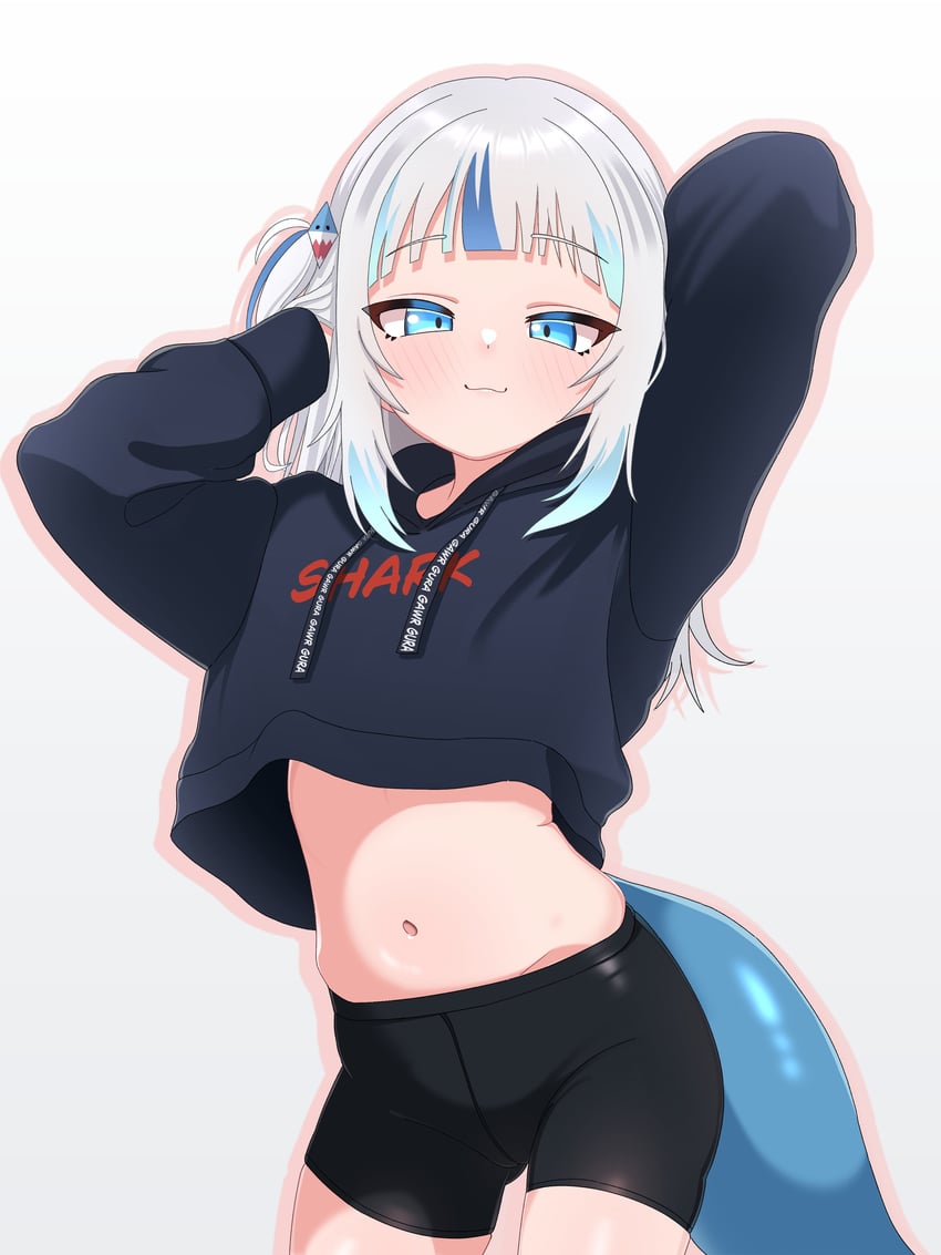 gawr gura (hololive and 1 more) drawn by mingkozus