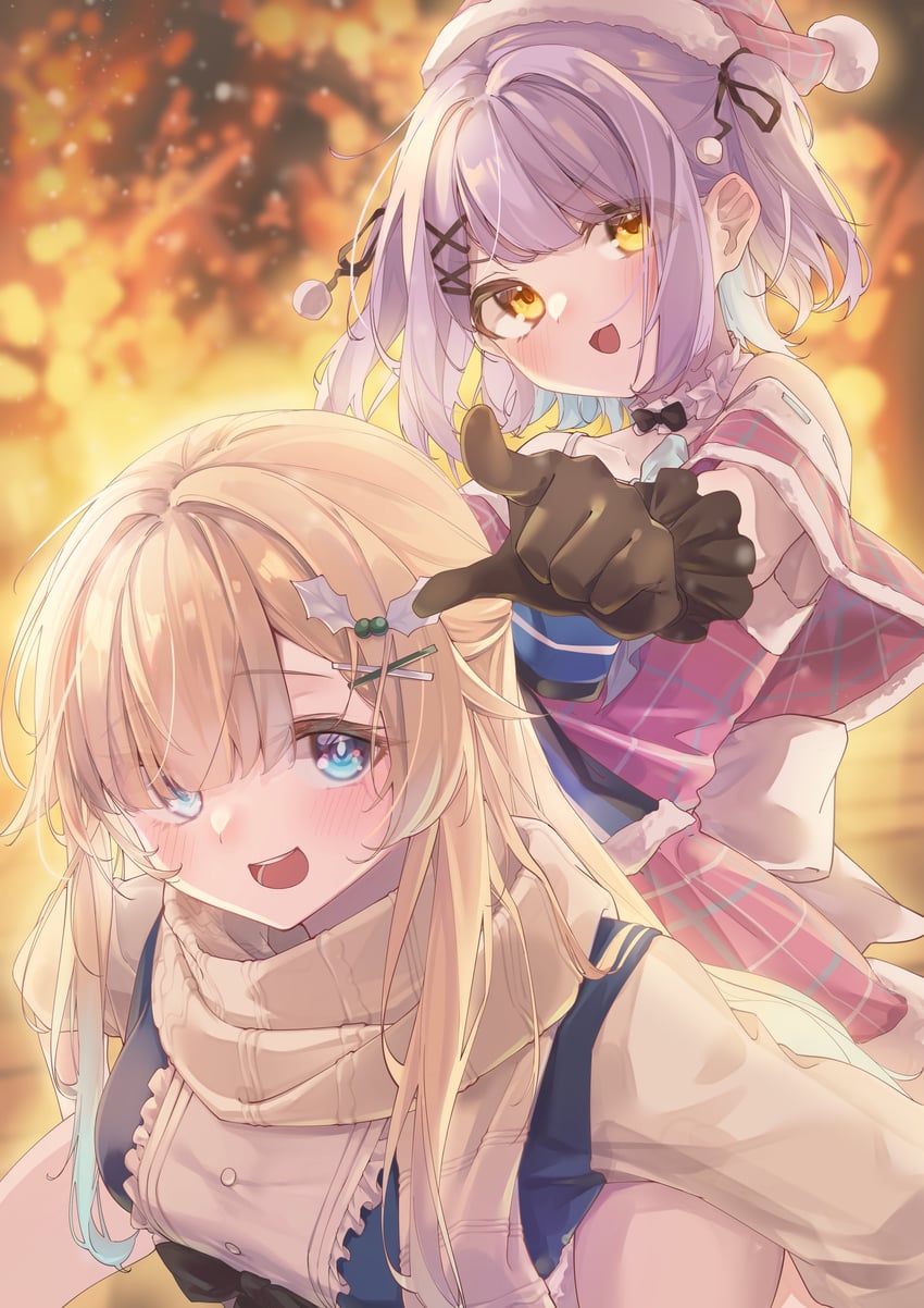 aizawa ema and shinomiya runa (vspo!) drawn by kurumi_tsuchi