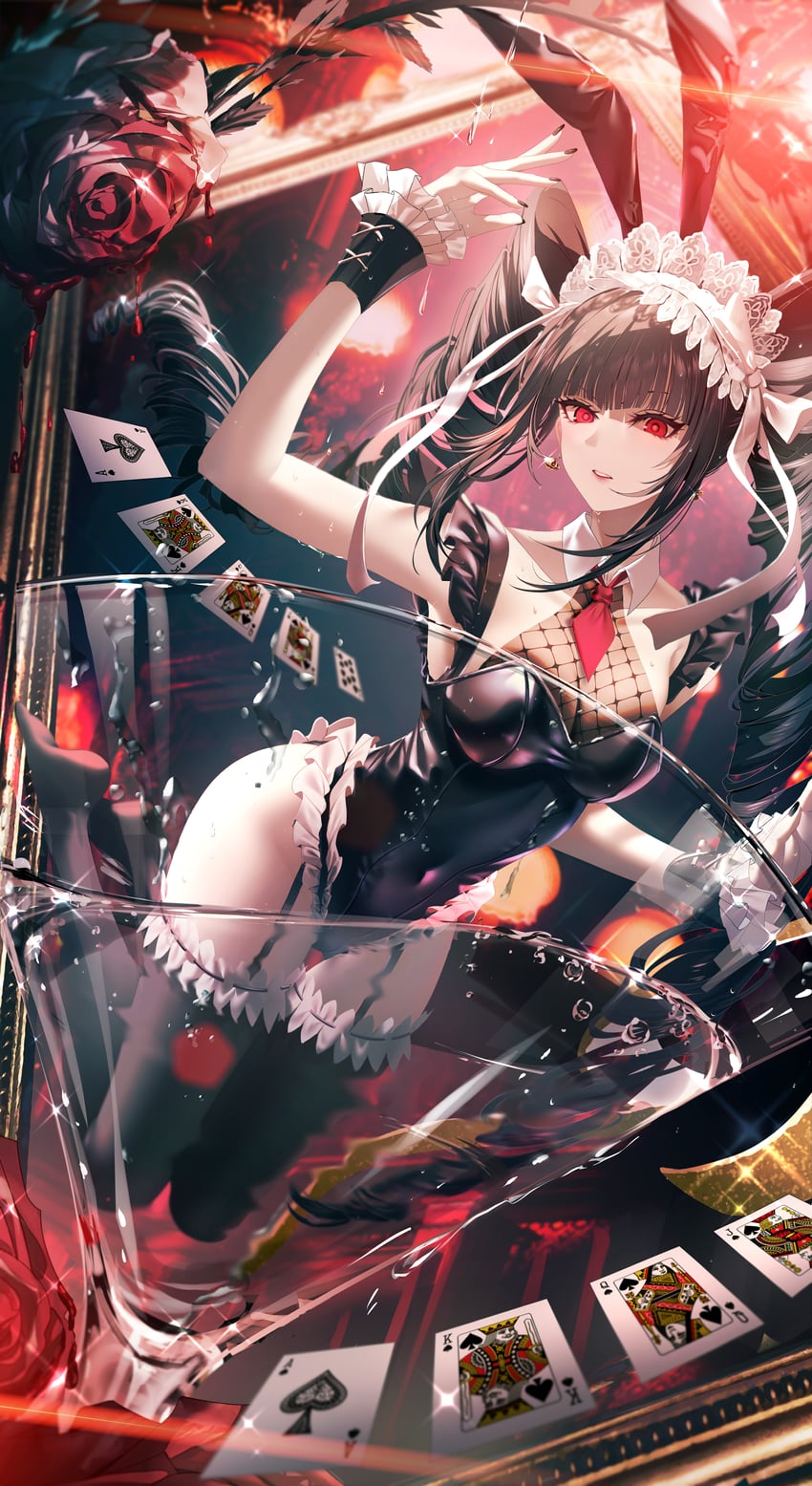 celestia ludenberg (danganronpa and 1 more) drawn by junpaku_karen