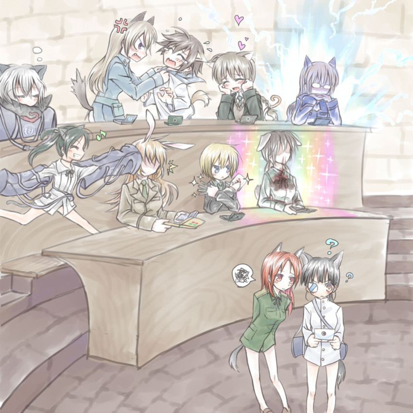 sanya v. litvyak, eila ilmatar juutilainen, miyafuji yoshika, erica hartmann, gertrud barkhorn, and 6 more (world witches series and 1 more) drawn by yukimochi_(yume)