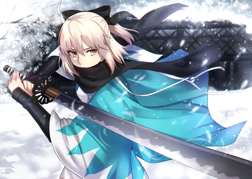 okita souji (fate and 2 more) drawn by shigure_s