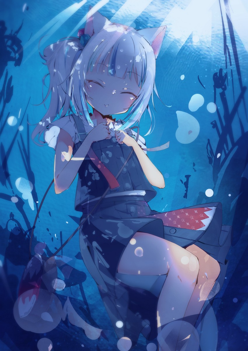 gawr gura (hololive and 1 more) drawn by nekopote