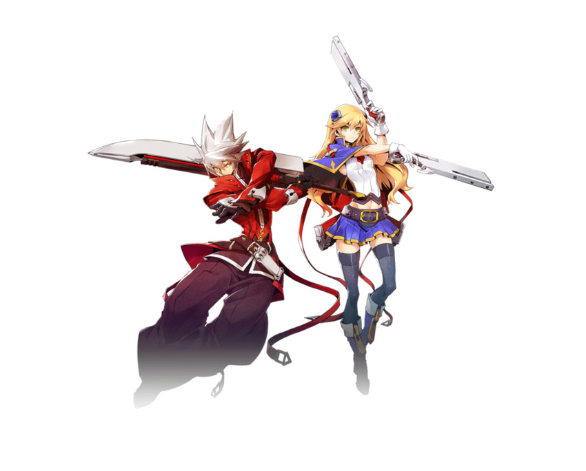 noel vermillion and ragna the bloodedge (blazblue) drawn by katou_yuuki