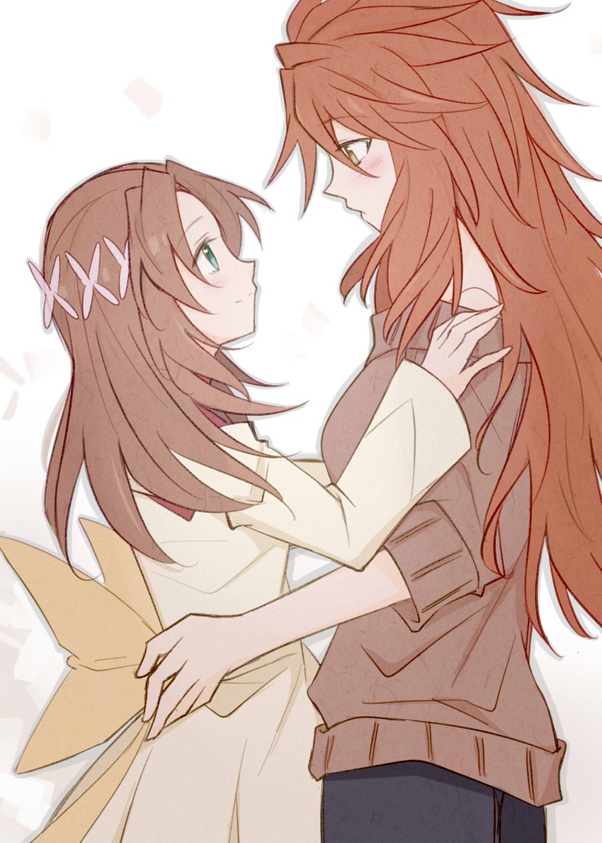amou kanade and serena cadenzavna eve (senki zesshou symphogear and 1 more) drawn by ryaralle
