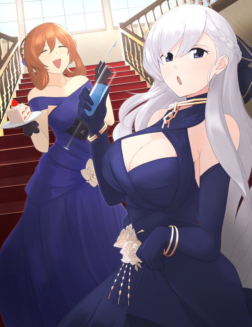 belfast, springfield, and horie yui (azur lane and 1 more) drawn by i211