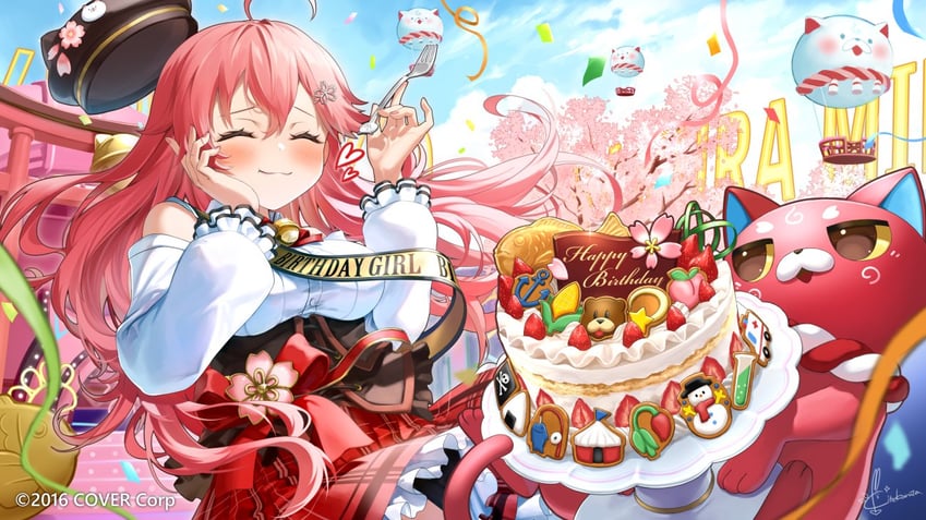 sakura miko, 35p, and kintoki (hololive) drawn by kito_koruta