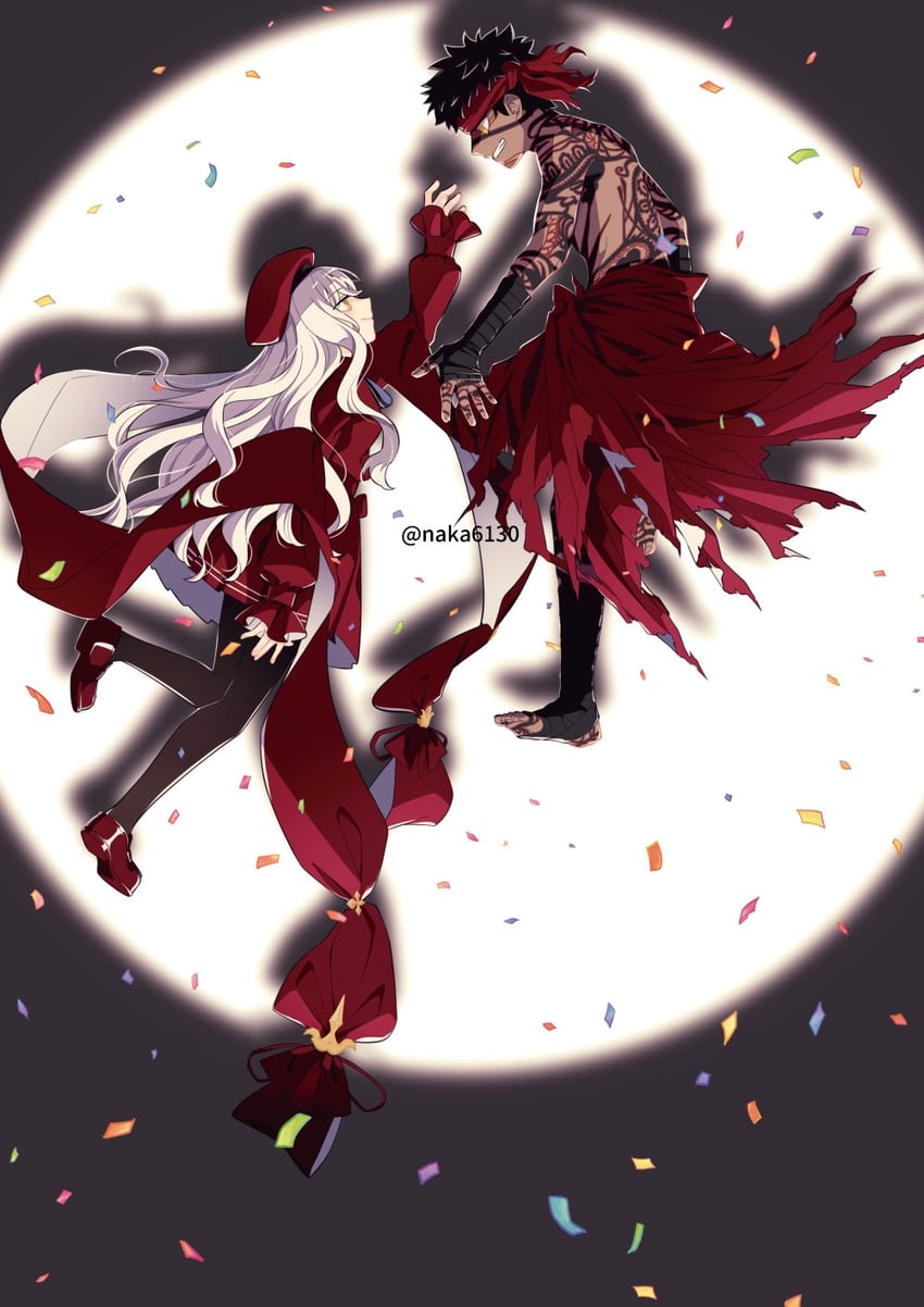 caren hortensia and angra mainyu (fate and 2 more) drawn by nakatani_(naka6130)