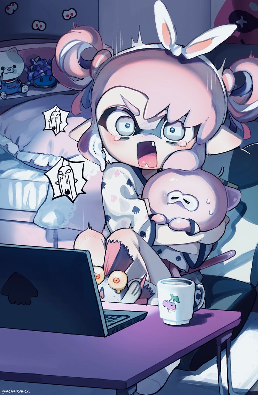 inkling player character, inkling girl, smallfry, jellyfish, judd, and 3 more (splatoon) drawn by amezawa_koma