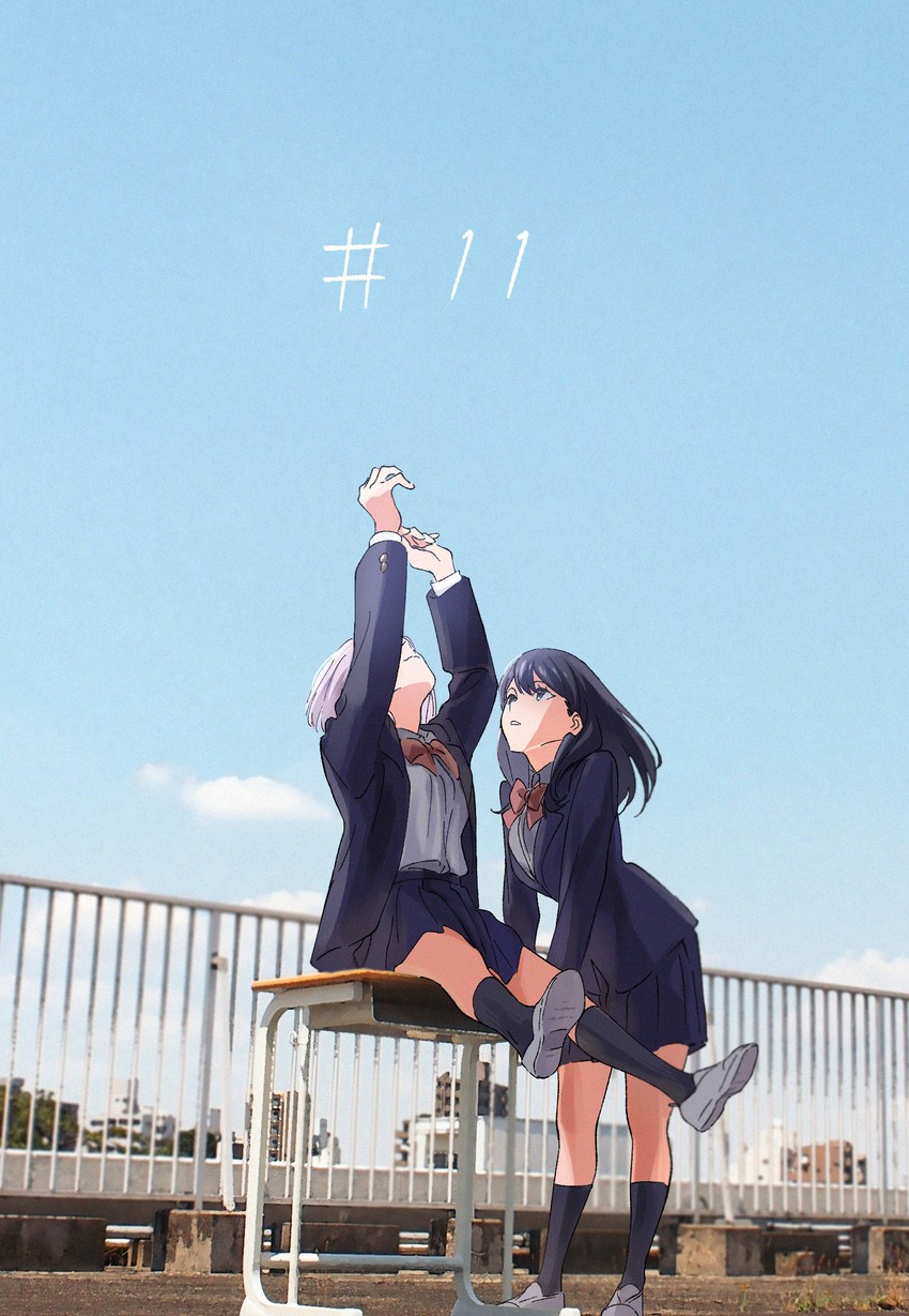 takarada rikka and shinjou akane (gridman universe and 1 more) drawn by nakamura_mayumi