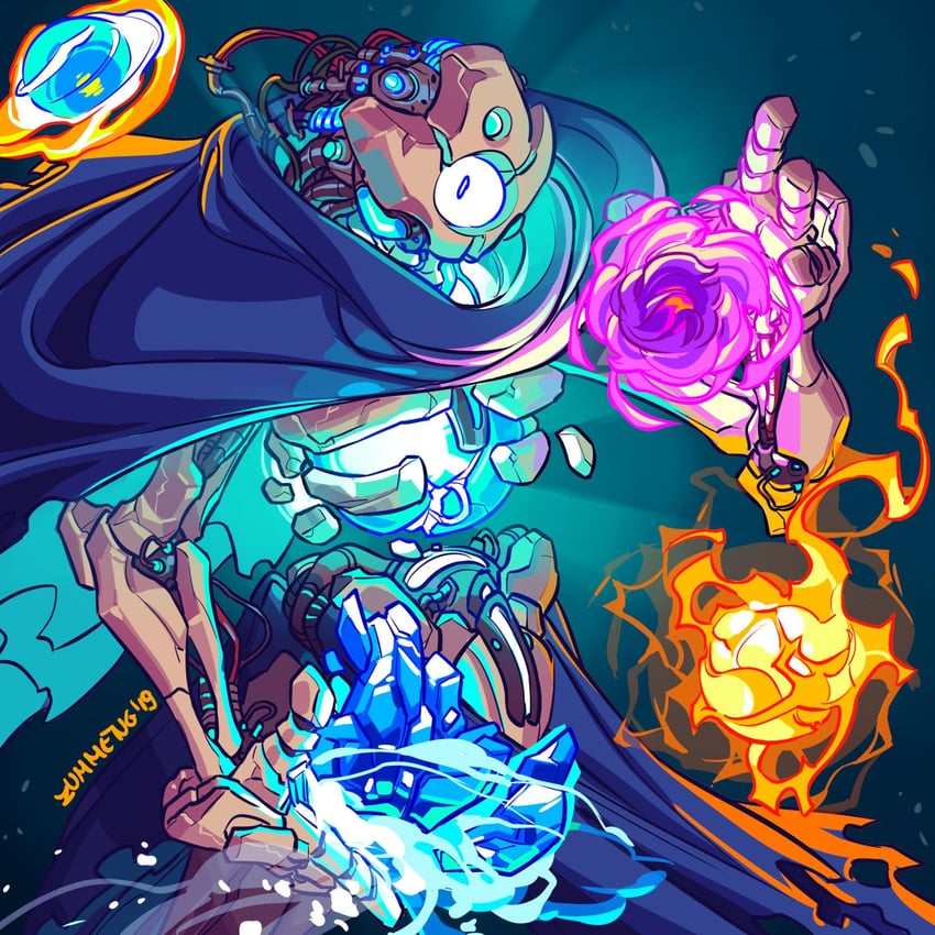 the defect (slay the spire) drawn by zummeng