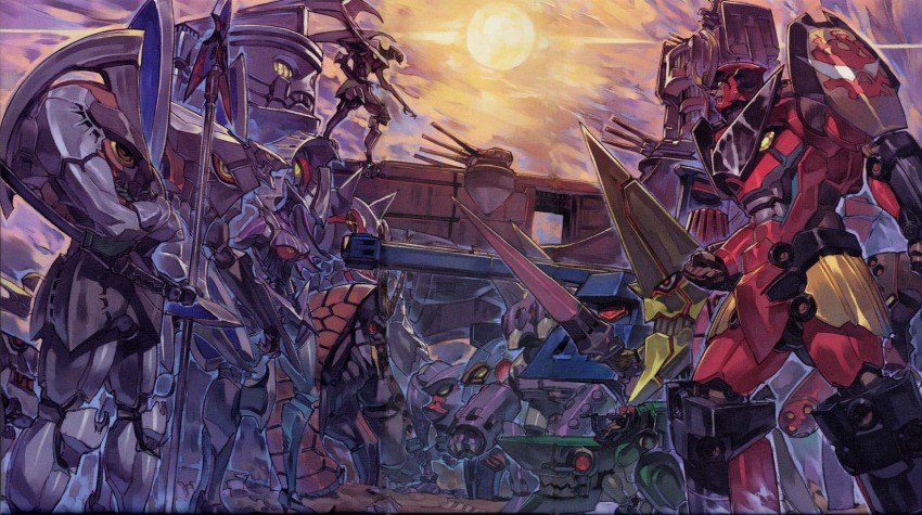 yoko littner, gurren-lagann, king kittan, dai-gurren, dayakkaiser, and 10 more (tengen toppa gurren lagann) drawn by yoshinari_you