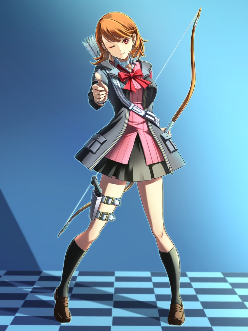 takeba yukari (persona and 2 more) drawn by chiga_akira