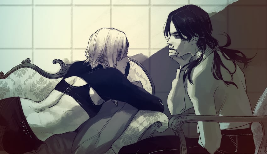 melone and illuso (jojo no kimyou na bouken and 1 more) drawn by meron_nouka