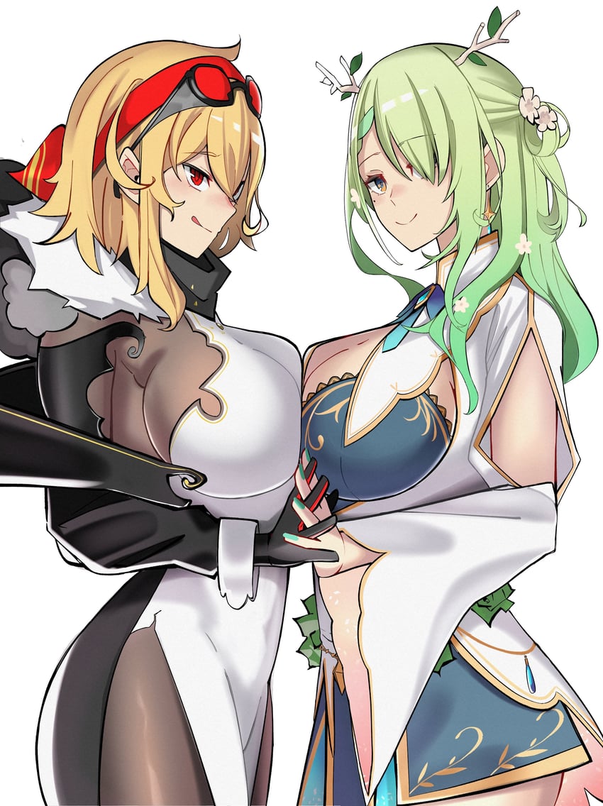 ceres fauna and kaela kovalskia (hololive and 2 more) drawn by if_inochigakede